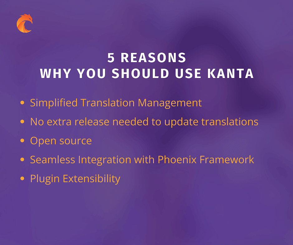 5 reasons to use Kanta - the Elixir and Phoenix translations management tool
