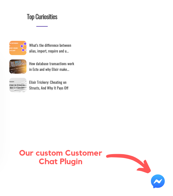 Curiosum Custom Customer Chat Plugin